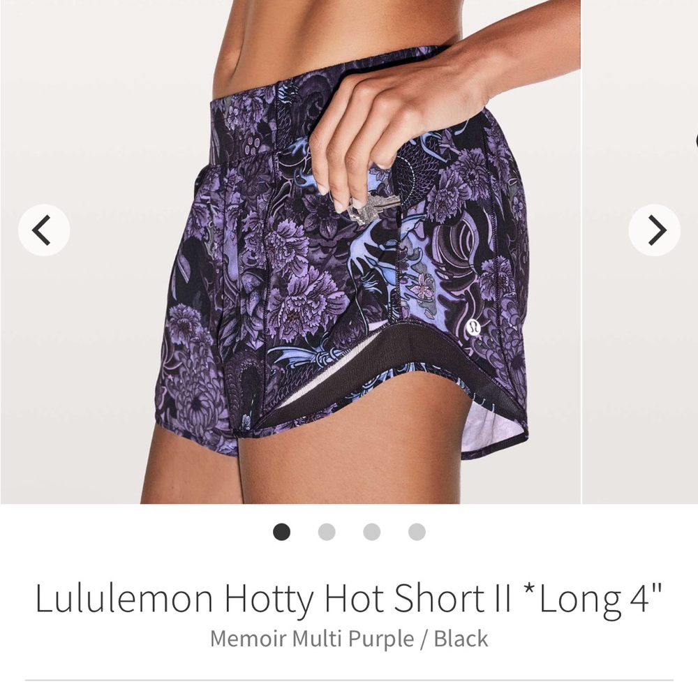 Lululemon Hotty Hot Short II *Long 4" - Picture 3 of 3